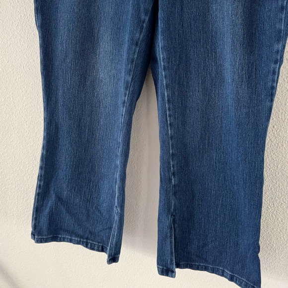 Kim Gravel Belle Flexibelle Pull On Kickity Split Hem Cropped Jean 20W Classic - Picture 5 of 11